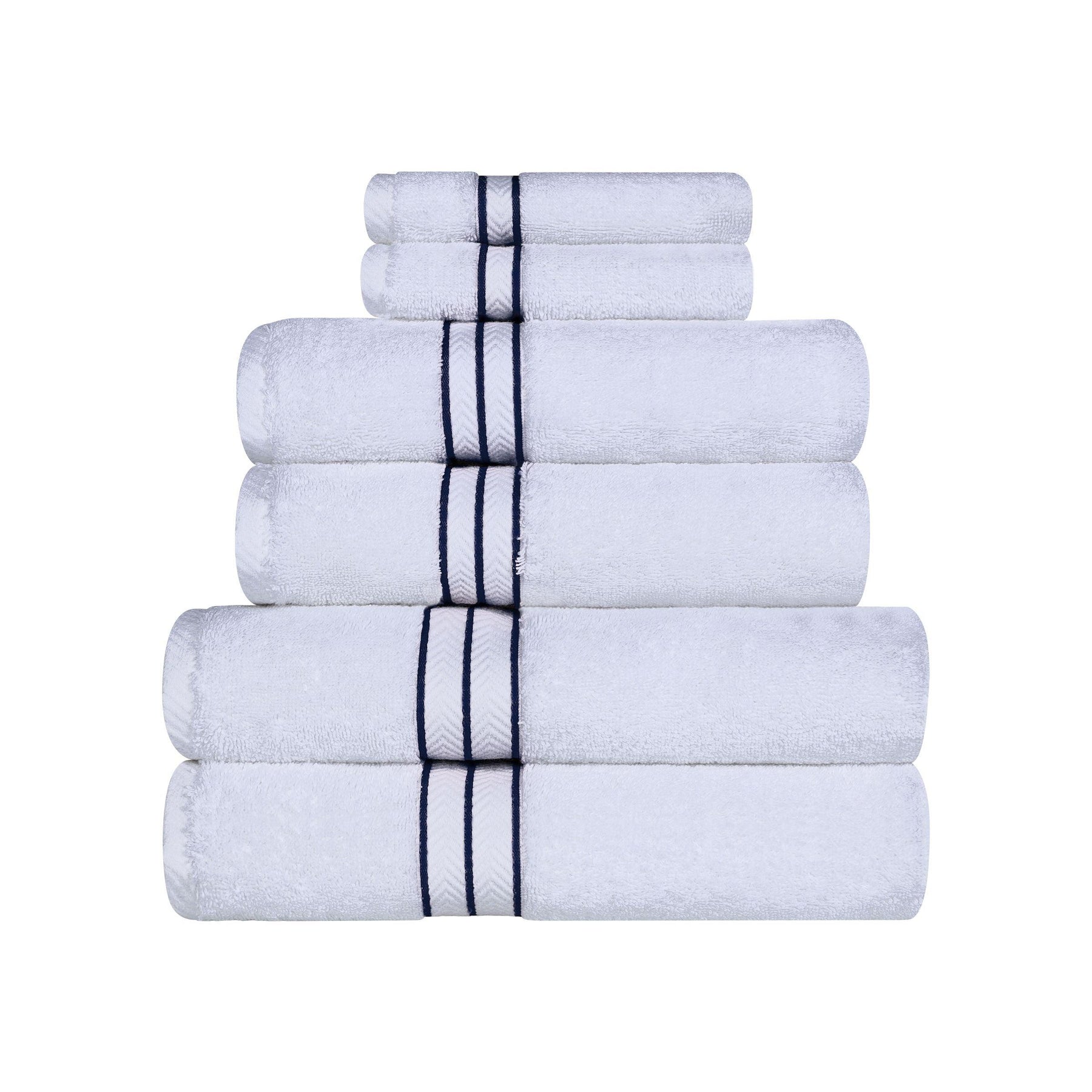 Turkish Cotton Heavyweight Ultra-Plush 6 Piece Towel Set - Towel Set by Superior