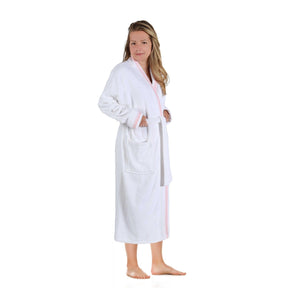 Turkish Cotton Terry Kimono Embroidered Super-Soft Unisex Bathrobe - Bath Robe by Superior