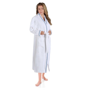 Turkish Cotton Terry Kimono Embroidered Super-Soft Unisex Bathrobe - Bath Robe by Superior